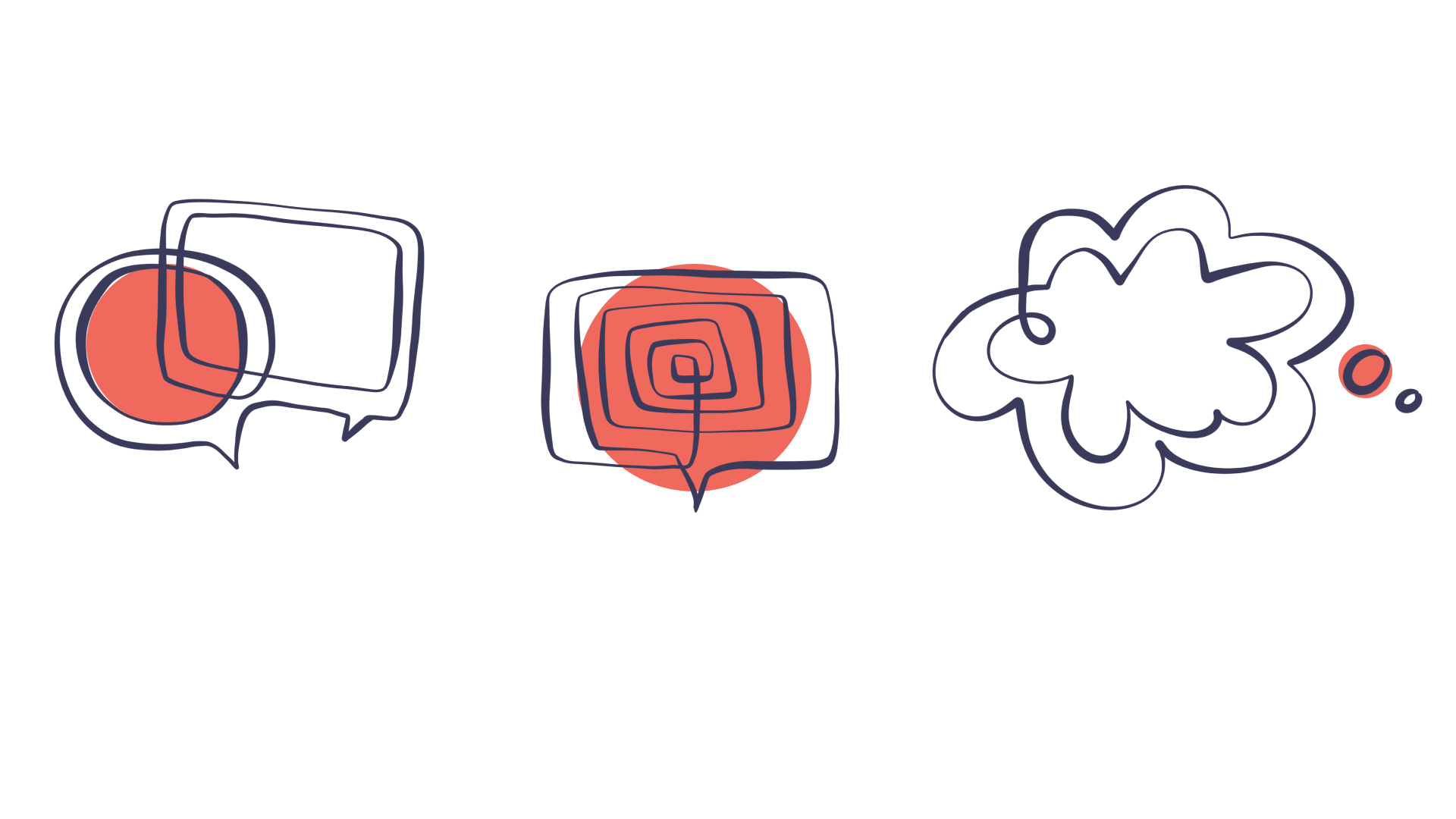 Illustration speech bubbles