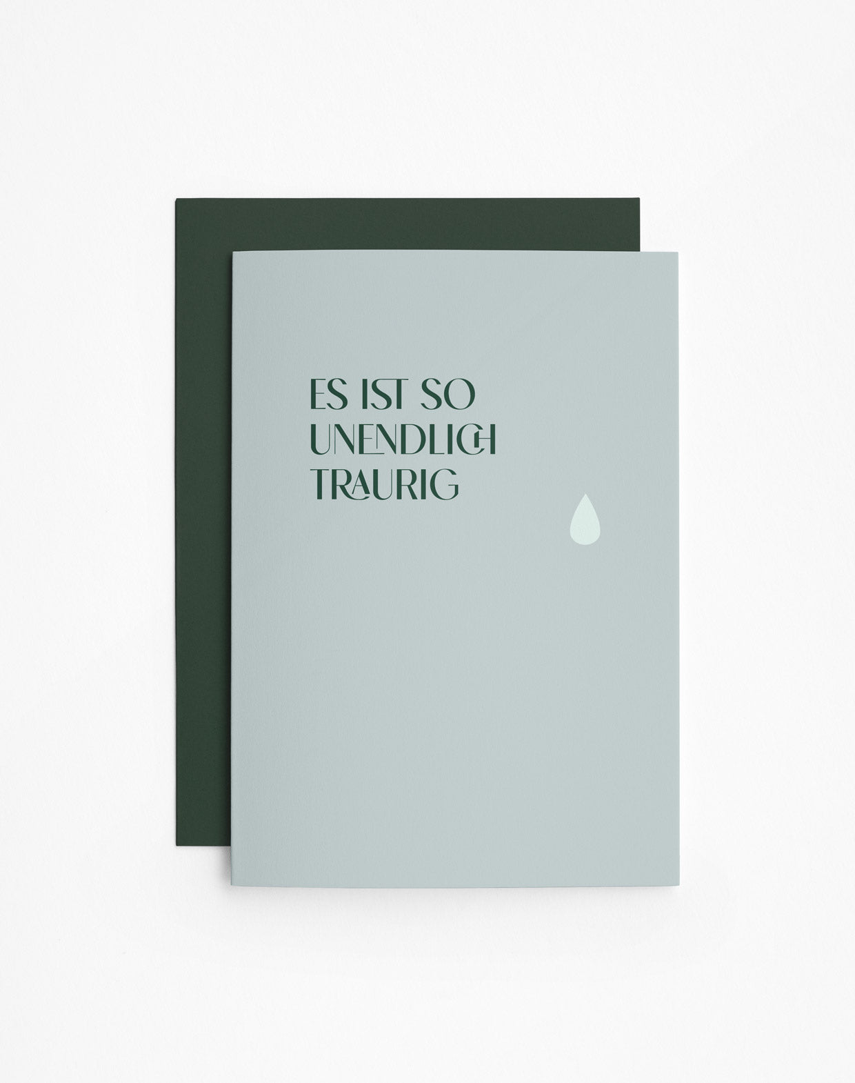 Beileidskarte "Unendlich Traurig" inkl. passendem Umschlag von heartfelt paper & co.