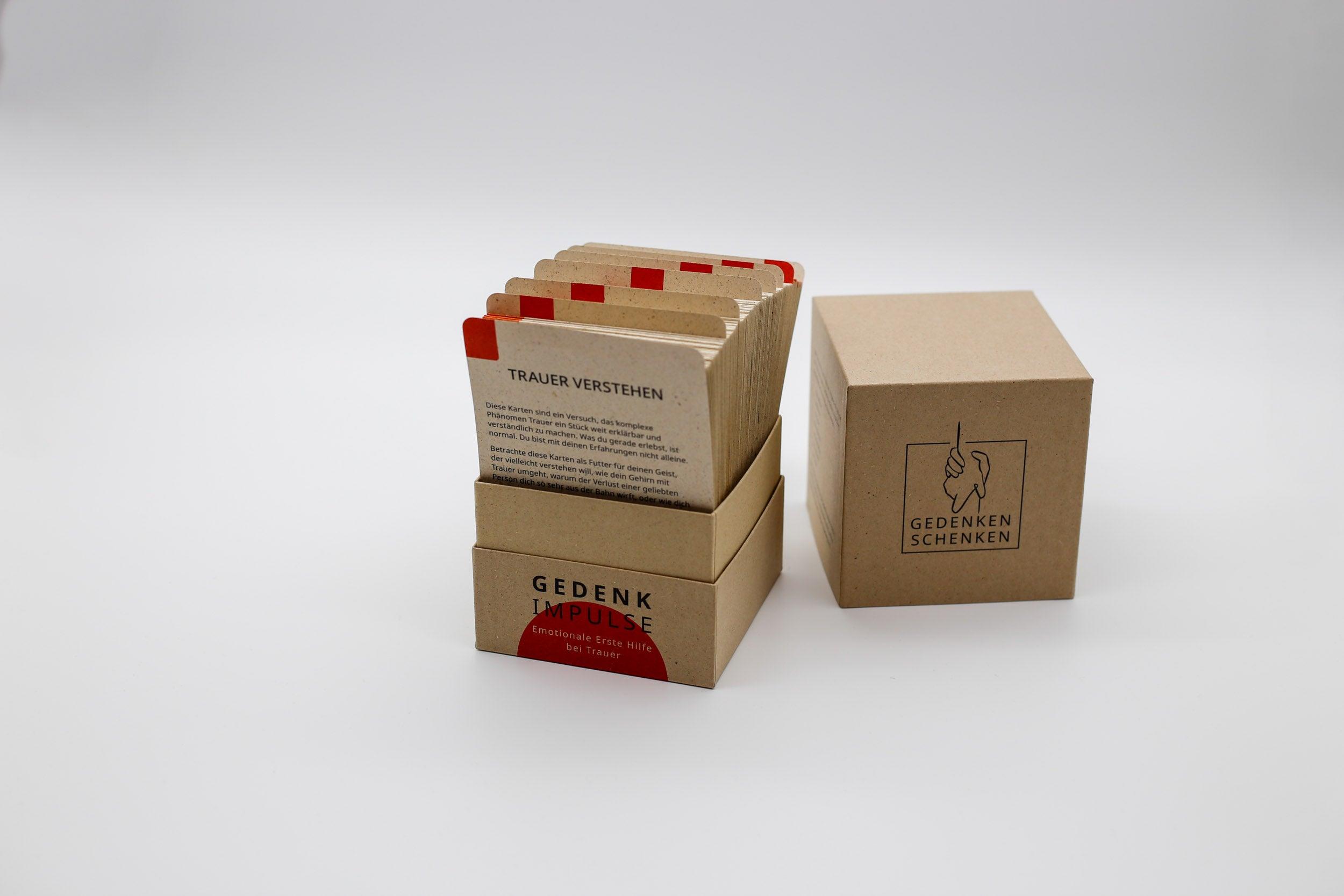 Gedenkimpulse | Trauerkarten als sinnvolles Trauergeschenk |Trauerbegleitung im Kartenformat | Beileid wünschen | Trauerhilfe | Trauerbewältigung - GEDENKEN SCHENKEN