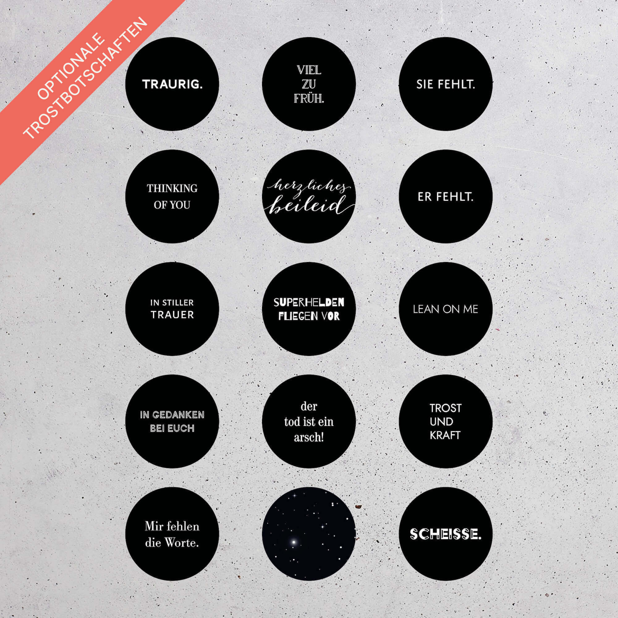 Beileidskarte "Für immer im Herzen"