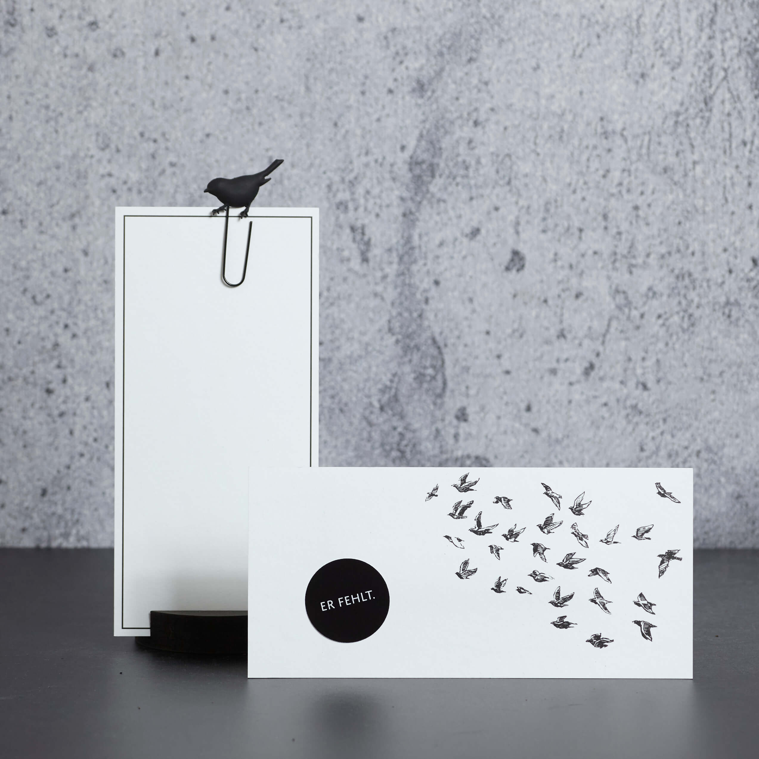 Beileidskarte "Er/Sie fehlt"