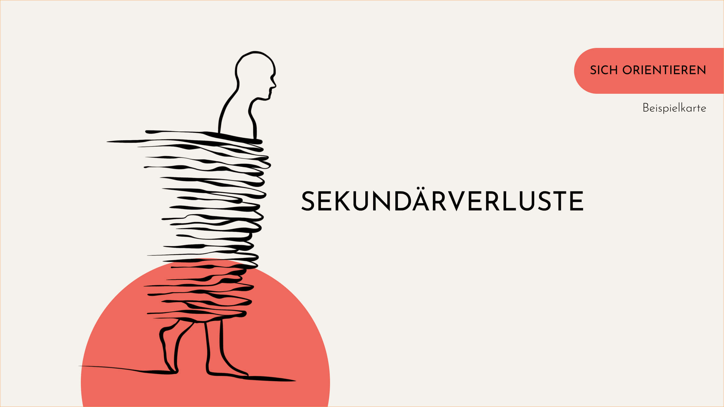 Sekundärverluste: Warum Trauer so viel mehr betrifft als den Tod eines geliebten Menschen. Zeigt einen Menschen der sich auflöst