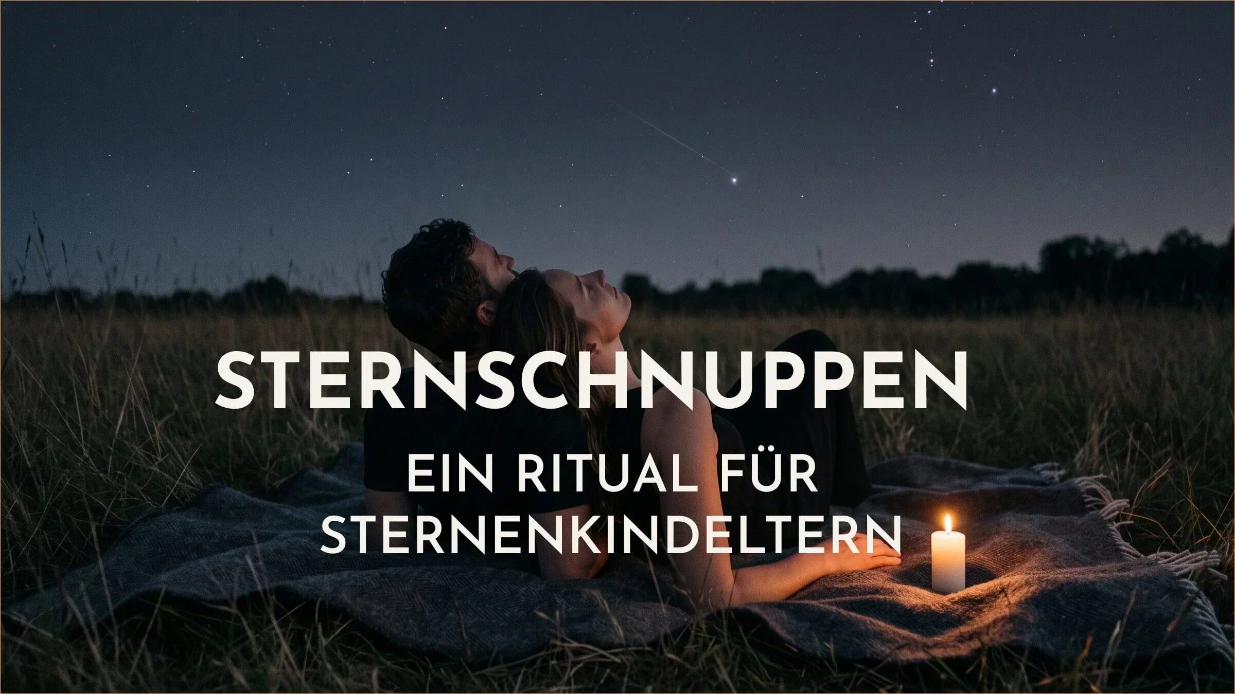Sternschnuppen ein Ritual für Sternenkindeltern. 