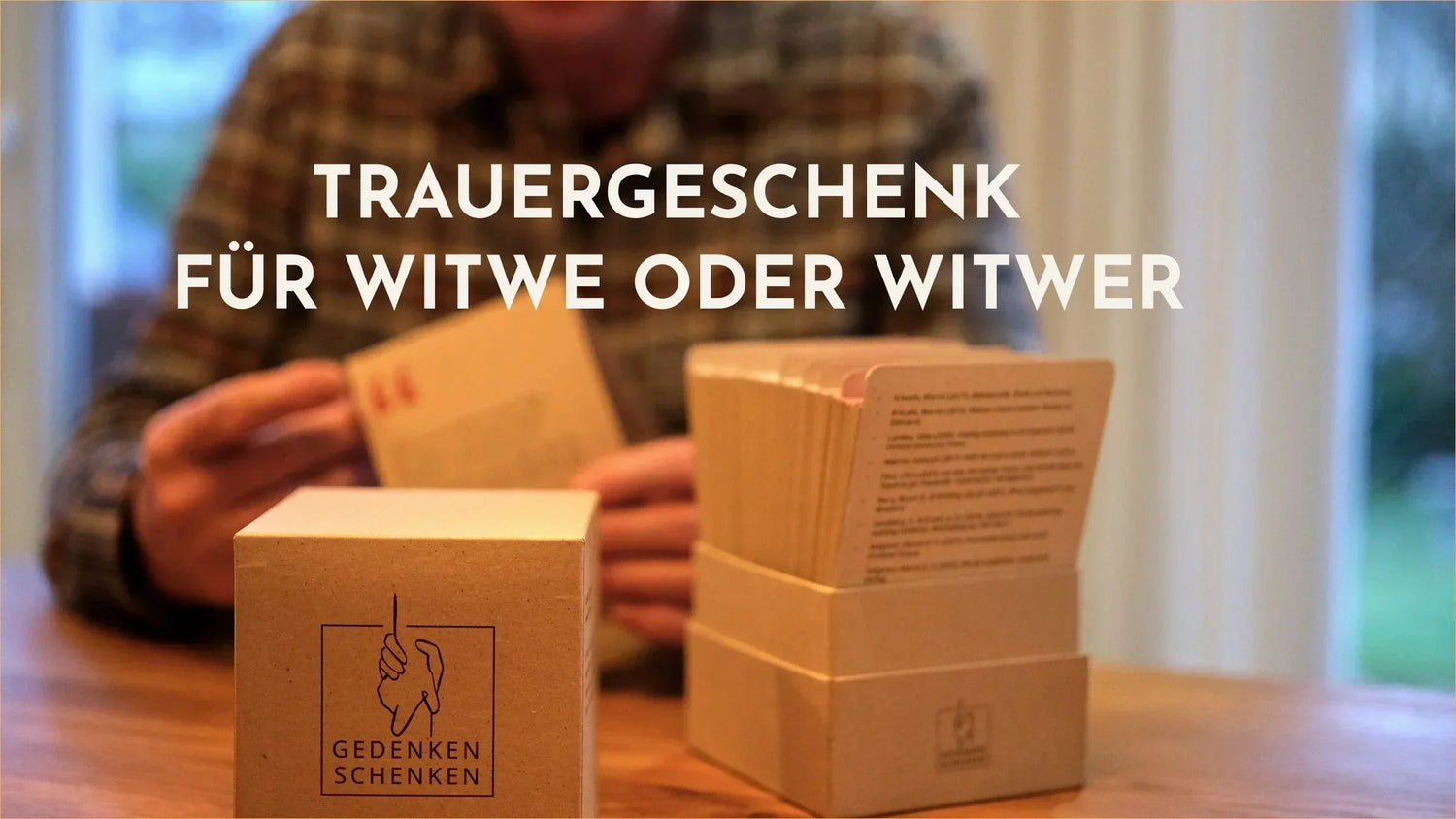Trauergeschenk für Witwe oder Witwer: Was wirklich hilft