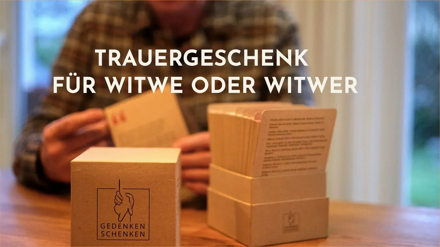 Trauergeschenk für Witwe oder Witwer: Was wirklich hilft