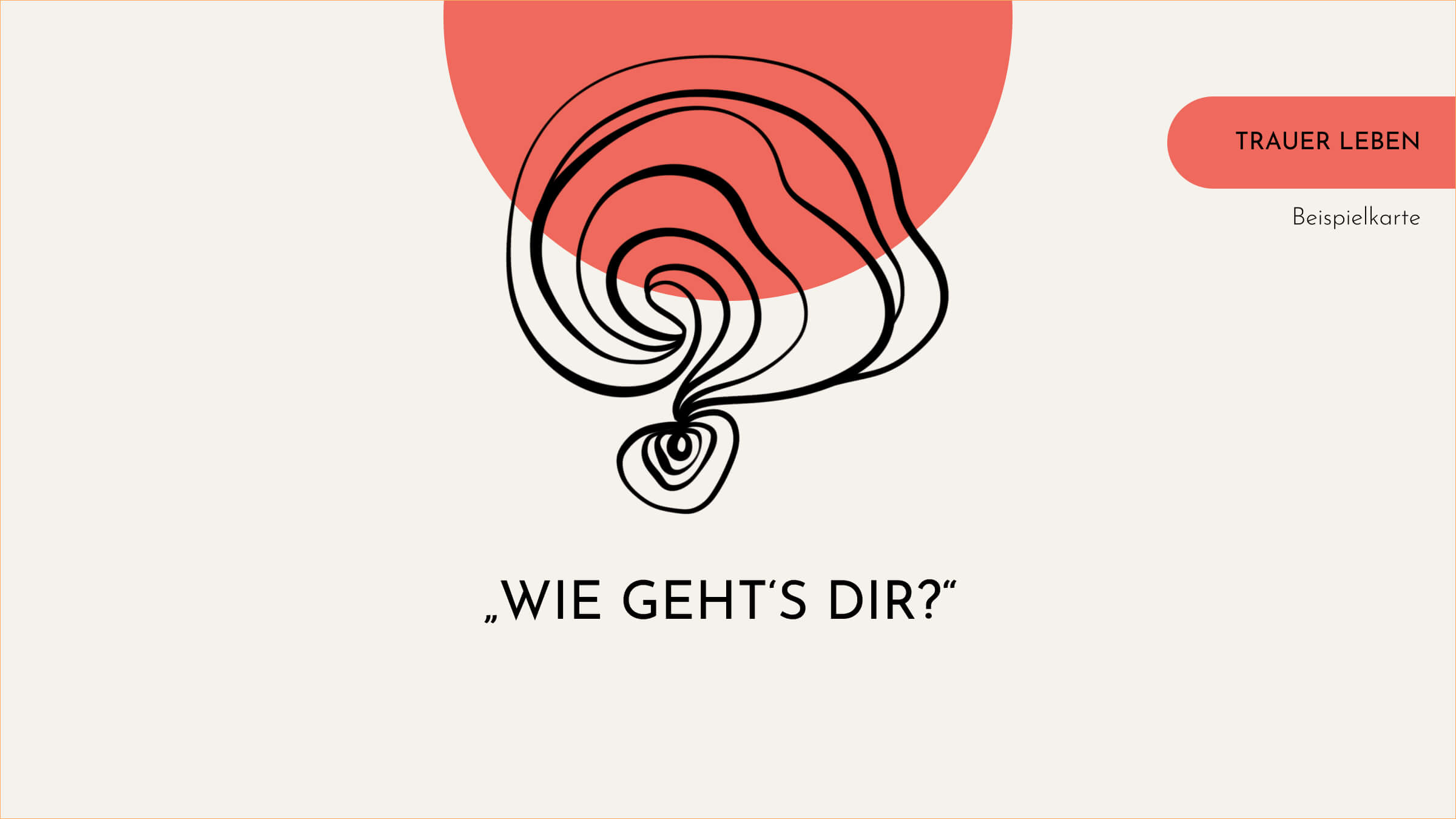 „Wie geht’s dir?“ – Warum diese harmlose Frage für Trauernde so schwer zu ertragen ist