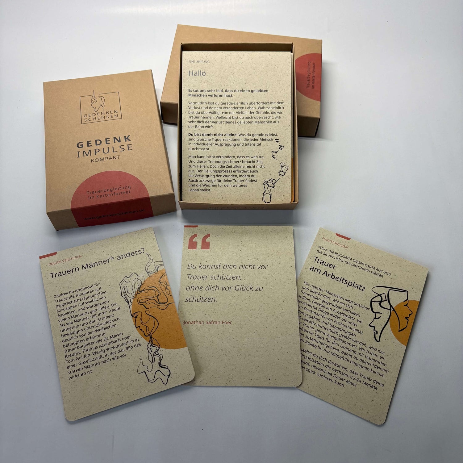 Gedenkimpulse Kompakt: Kleine Trauerhilfe als Geschenk