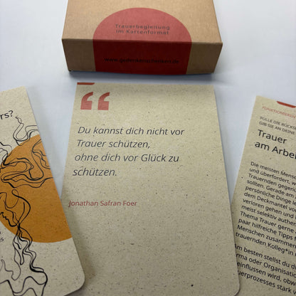 Gedenkimpulse Kompakt: Kleine Trauerhilfe als Geschenk