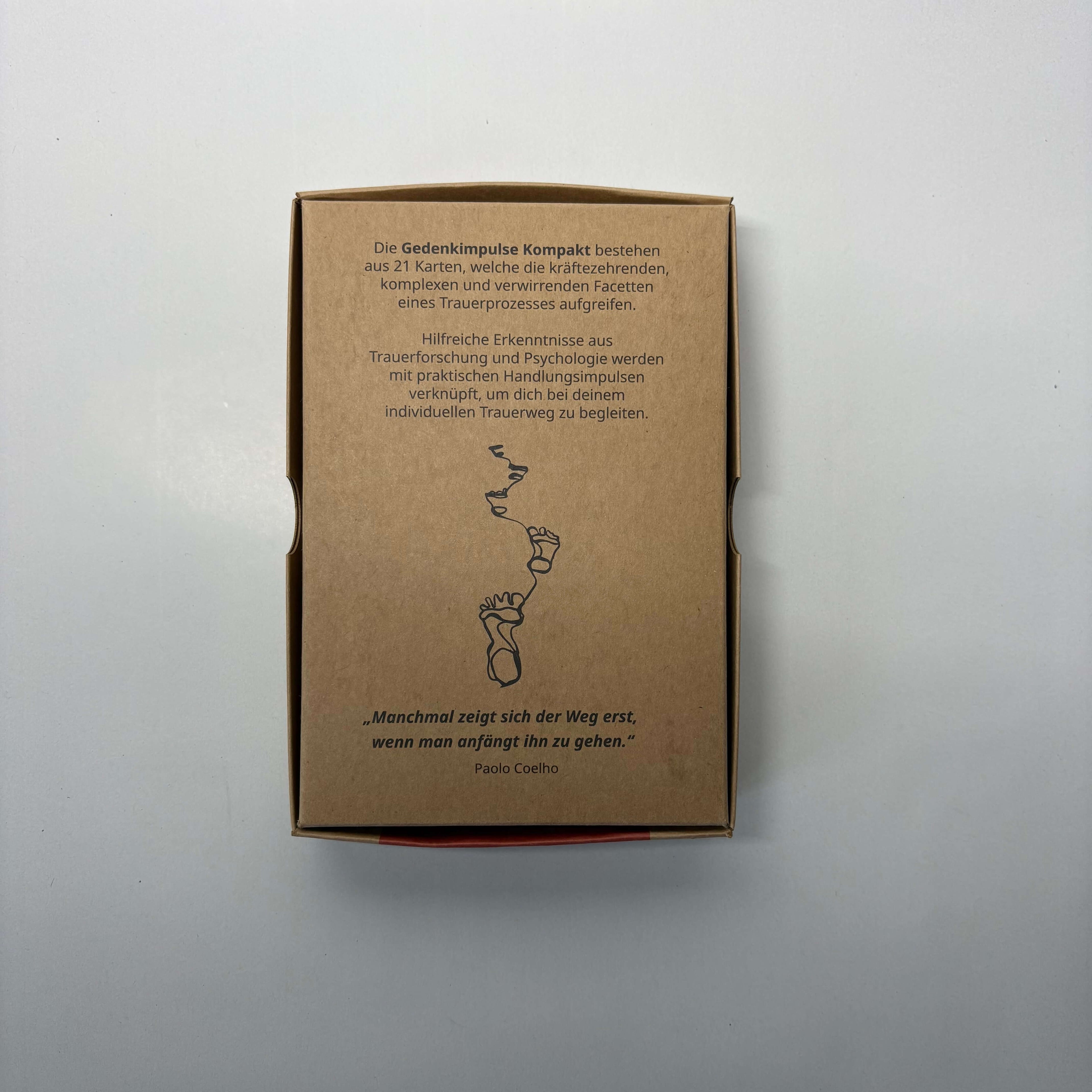 Gedenkimpulse Kompakt: Kleine Trauerhilfe als Geschenk