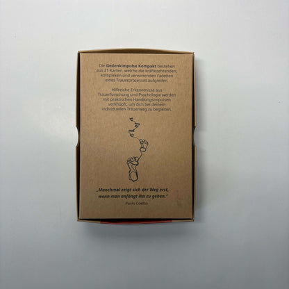 Gedenkimpulse Kompakt: Kleine Trauerhilfe als Geschenk