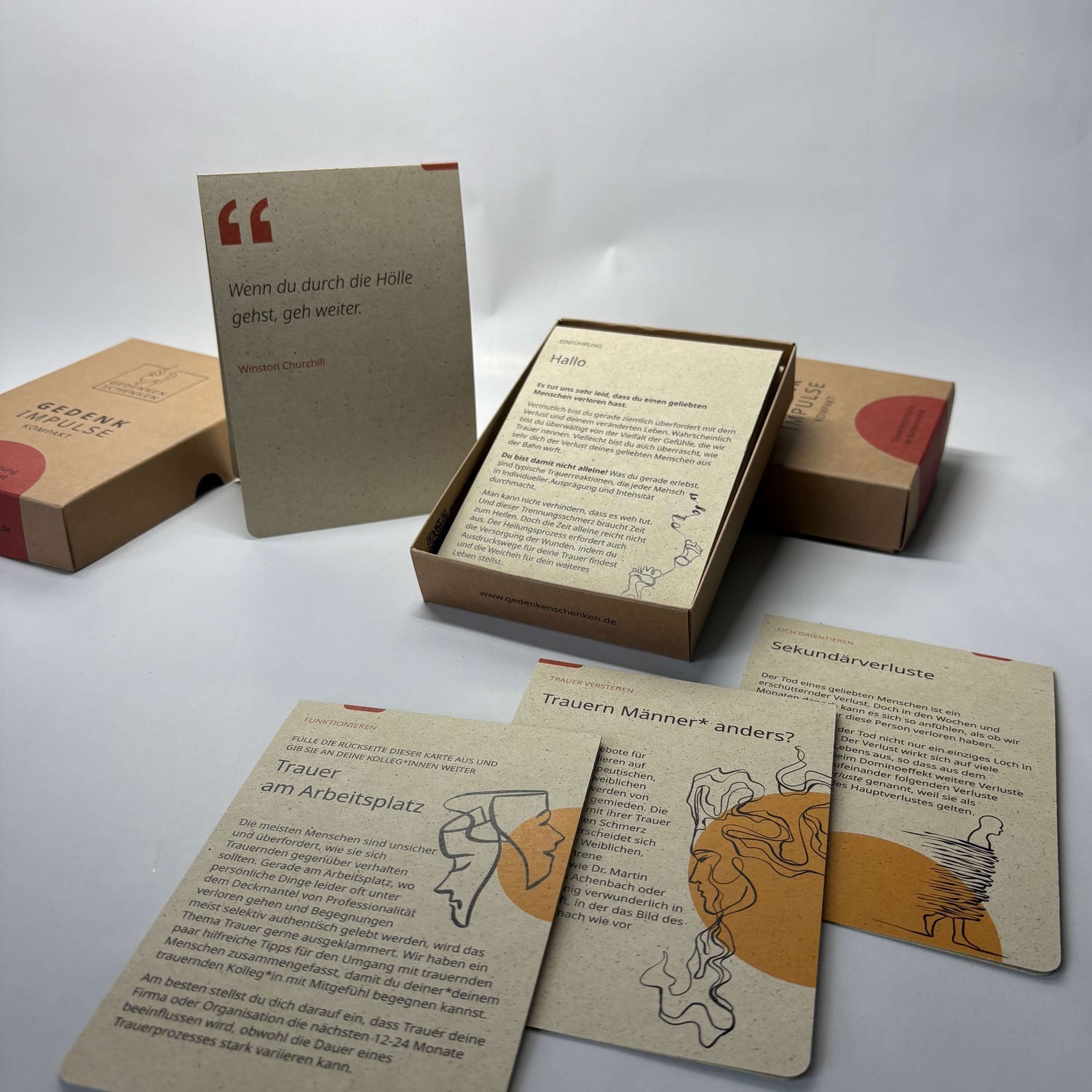 Gedenkimpulse Kompakt: Kleine Trauerhilfe als Geschenk