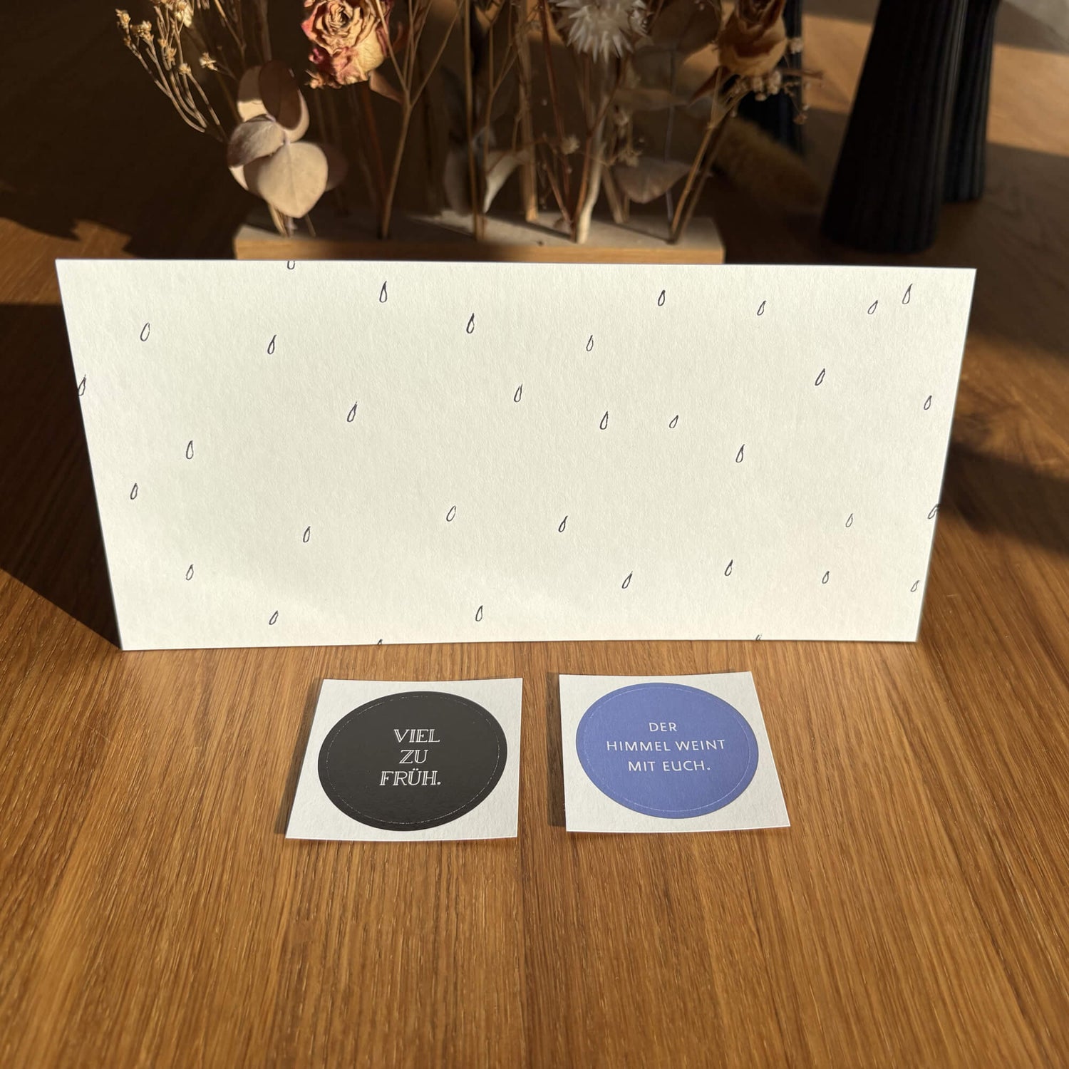 Beileidskarte "Der Himmel weint mit euch"