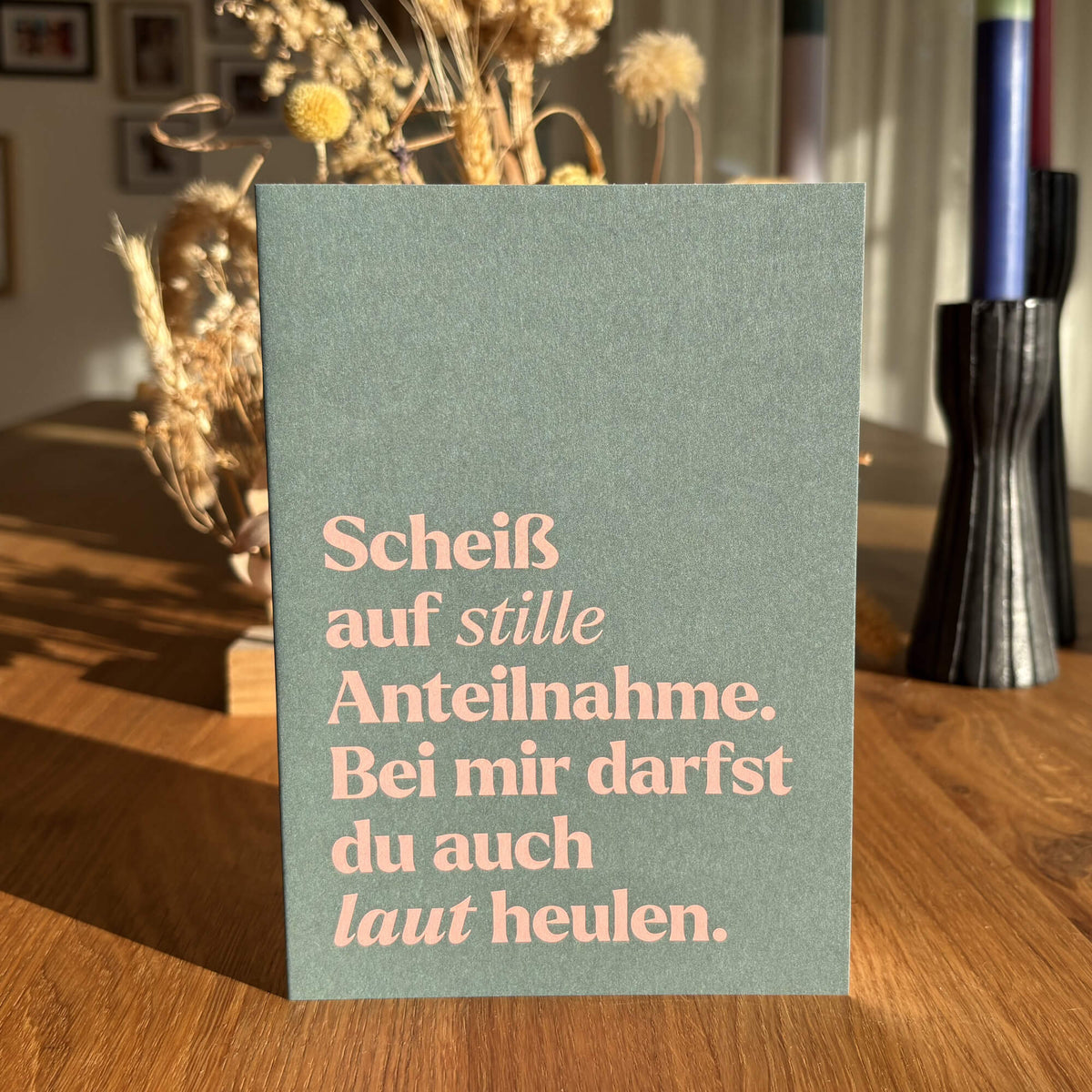 Kondolenzkarten Set „Ich bin da für dich" | 3 Karten | Trauerjahr-Begleitung