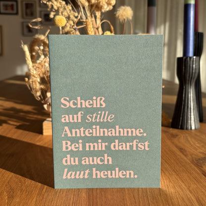 Kondolenzkarten Set „Ich bin da für dich" | 3 Karten | Trauerjahr-Begleitung