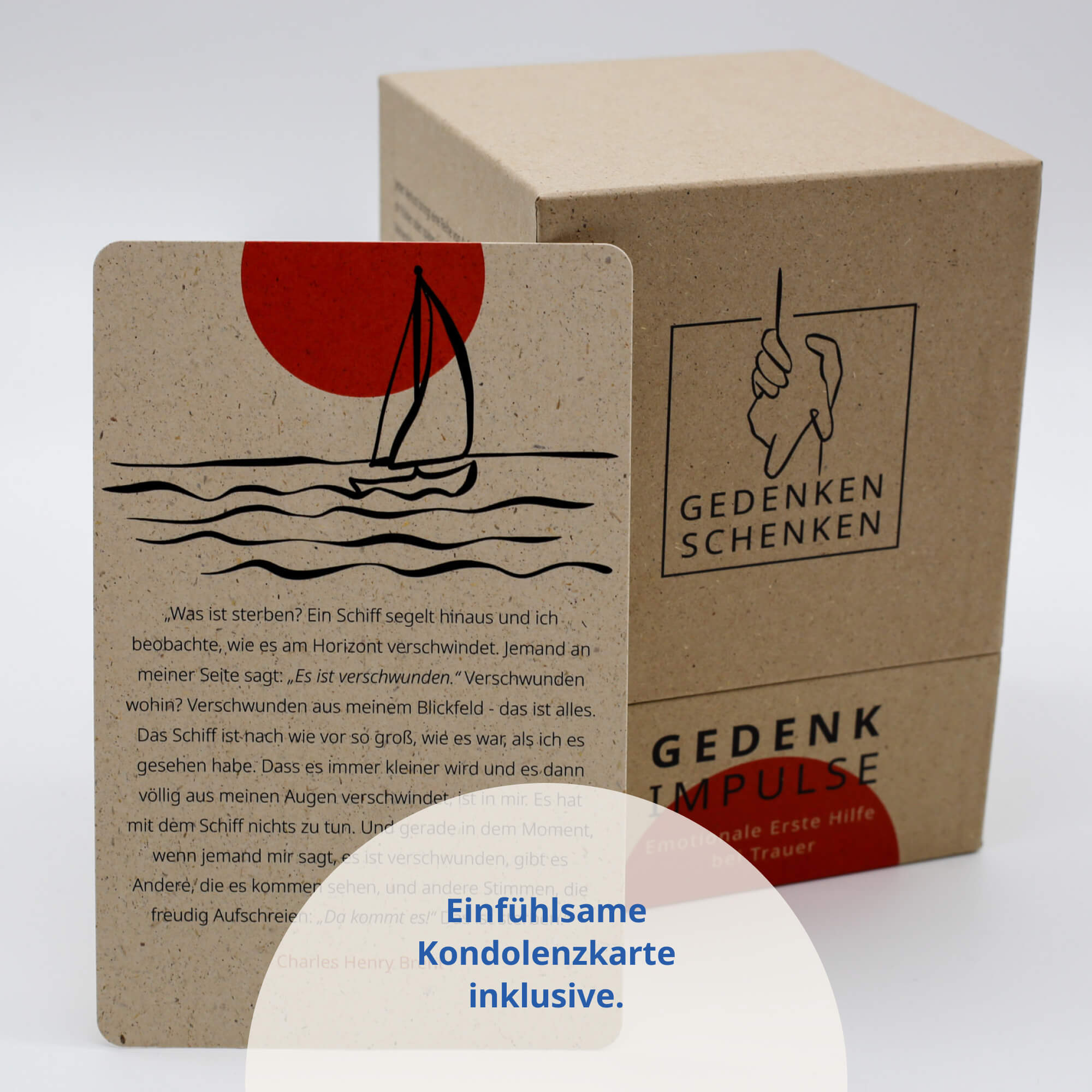 108 Gedenkimpulse: Trauerbegleitung im Kartenformat als Trauergeschenk